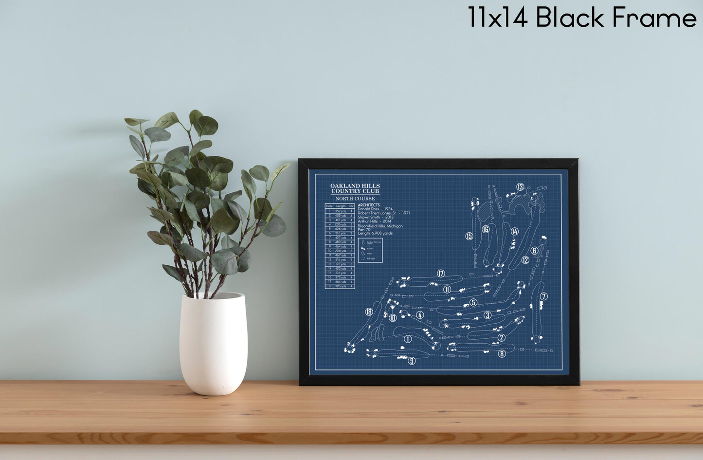 Oakland Hills North Course Blueprint (Print)