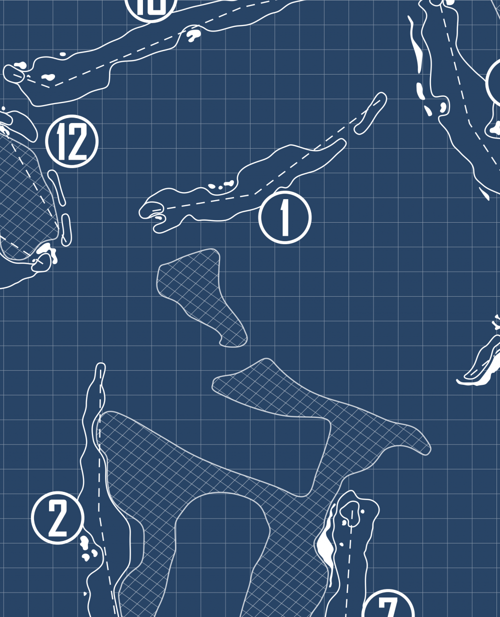 Hammock Beach Ocean Course Blueprint (Print)