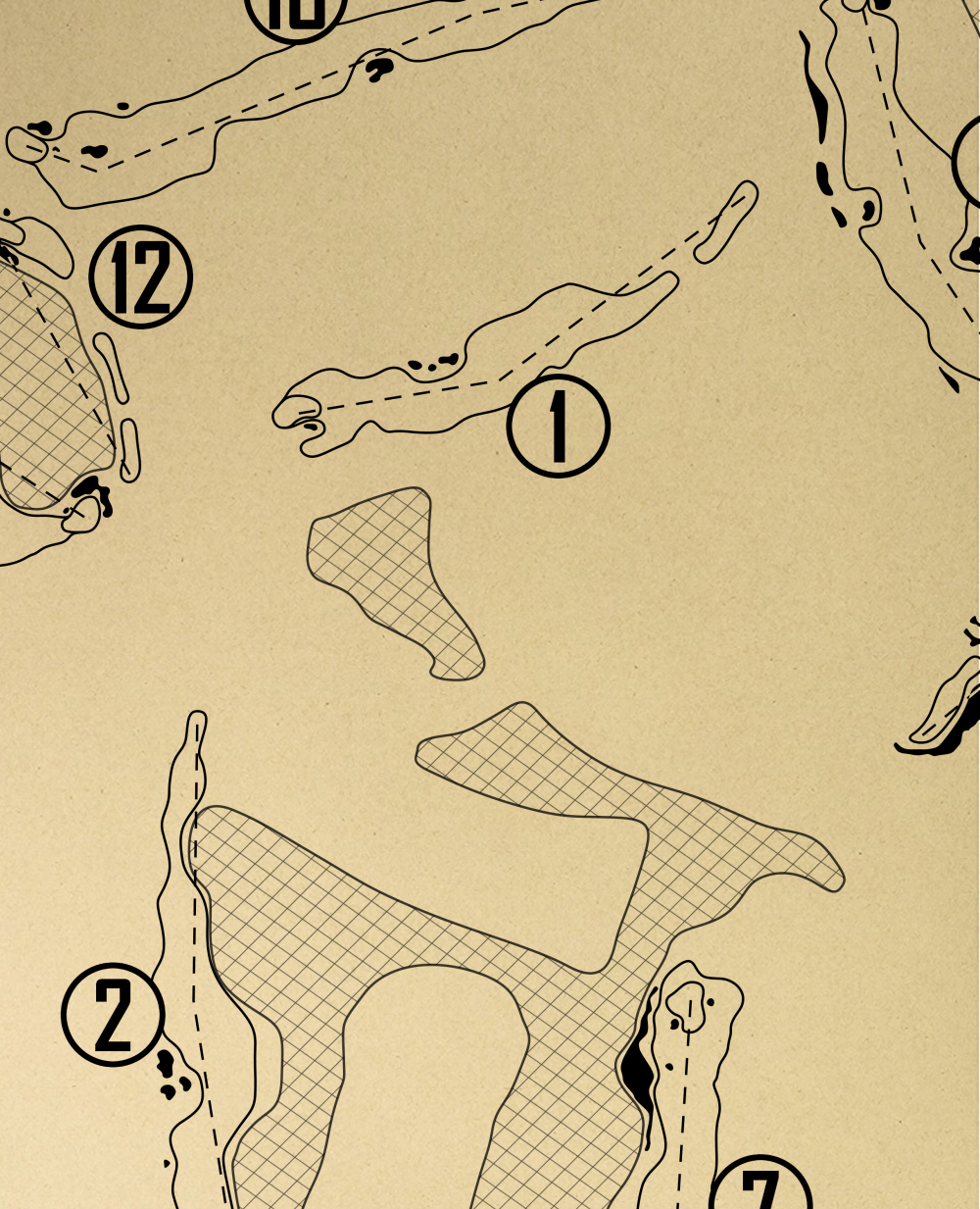 Hammock Beach Ocean Course Outline (Print)