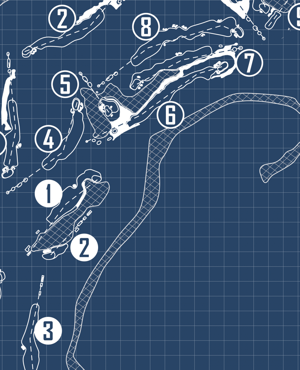 Ocean Reef Club Blueprint (Print)