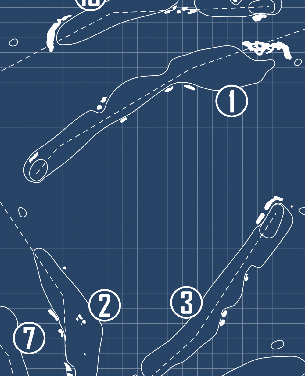 Old Sandwich Golf Club Blueprint (Print)