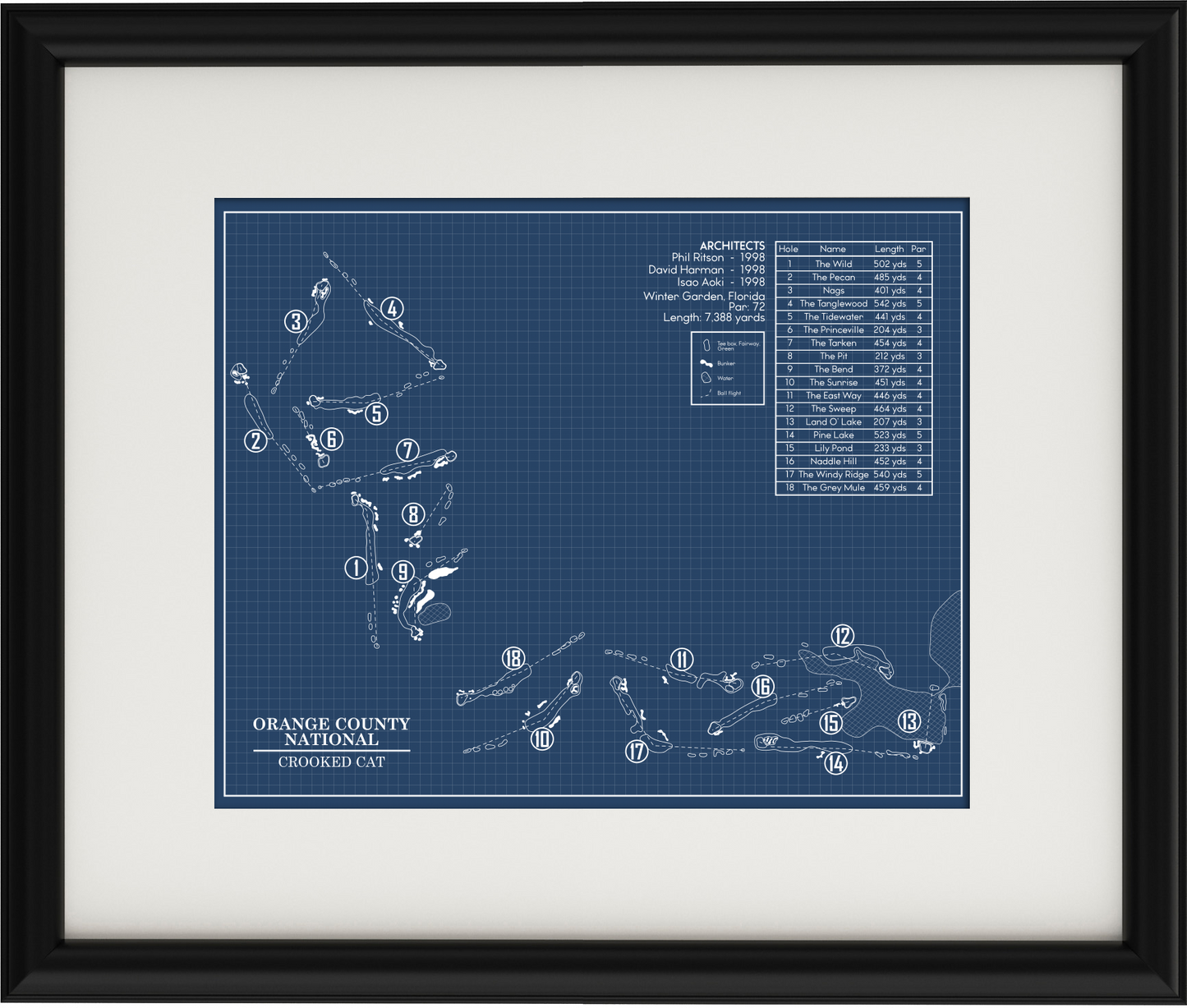 Orange County National Crooked Cat (Print)
