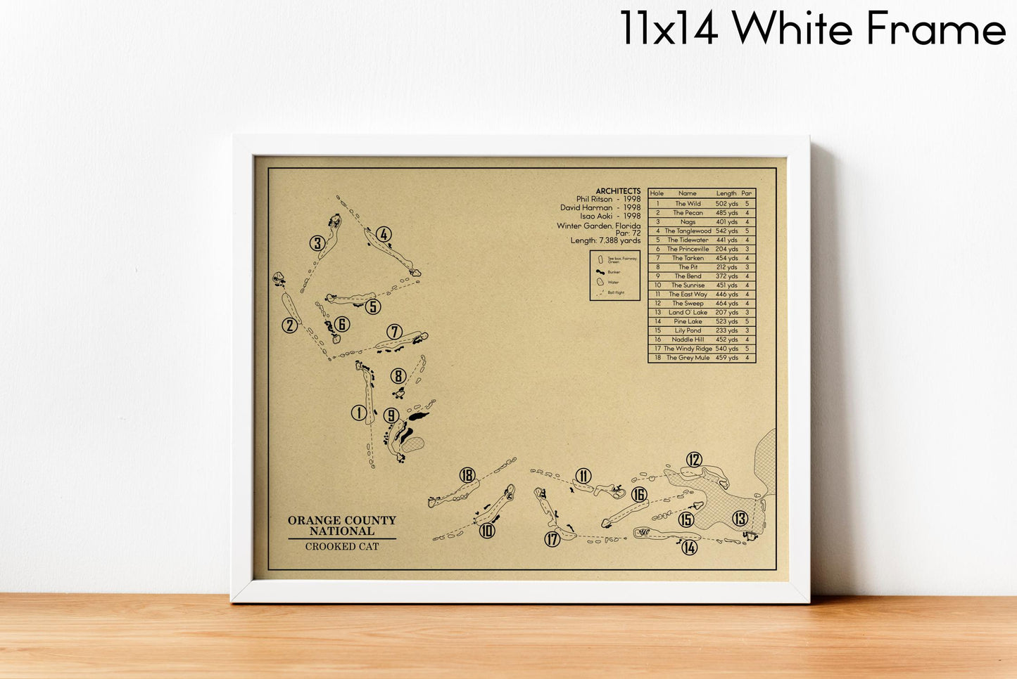 Orange County National Crooked Cat (Print)