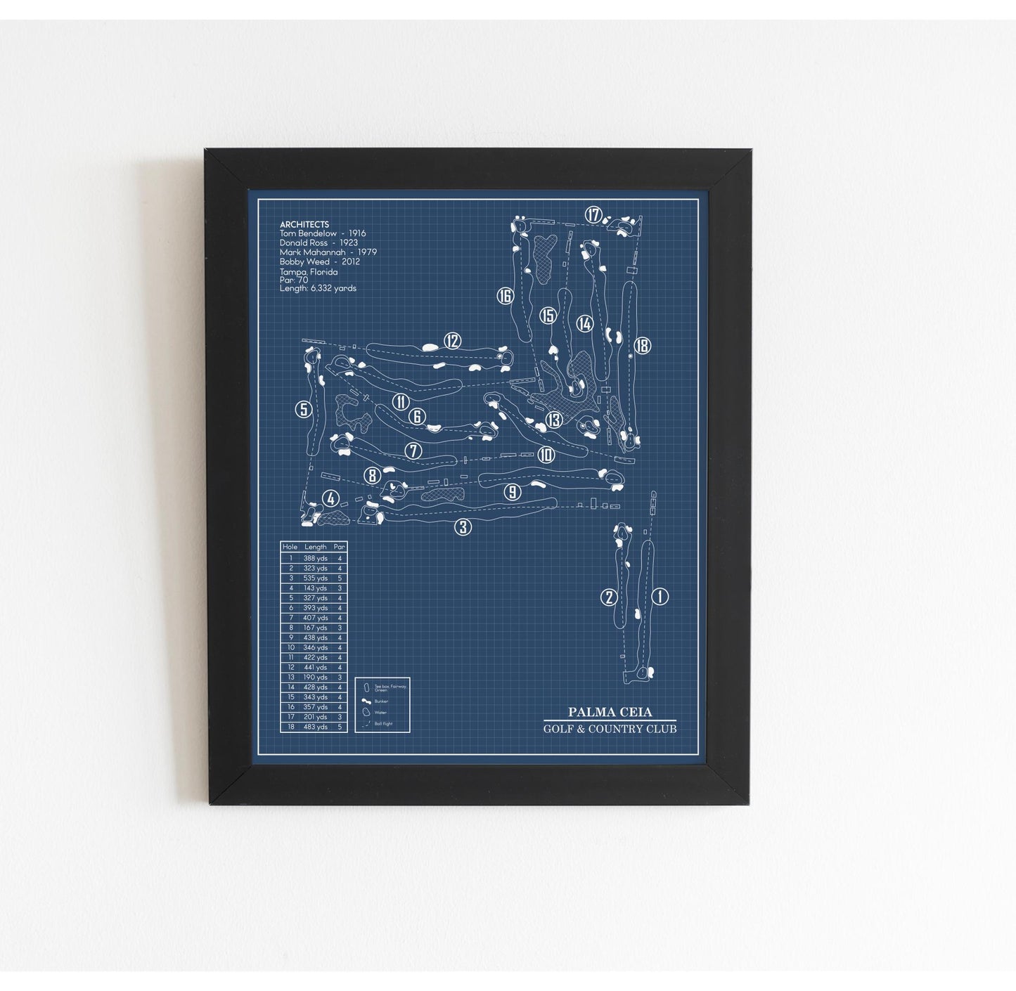 Palma Ceia Golf & Country Club Blueprint (Print)