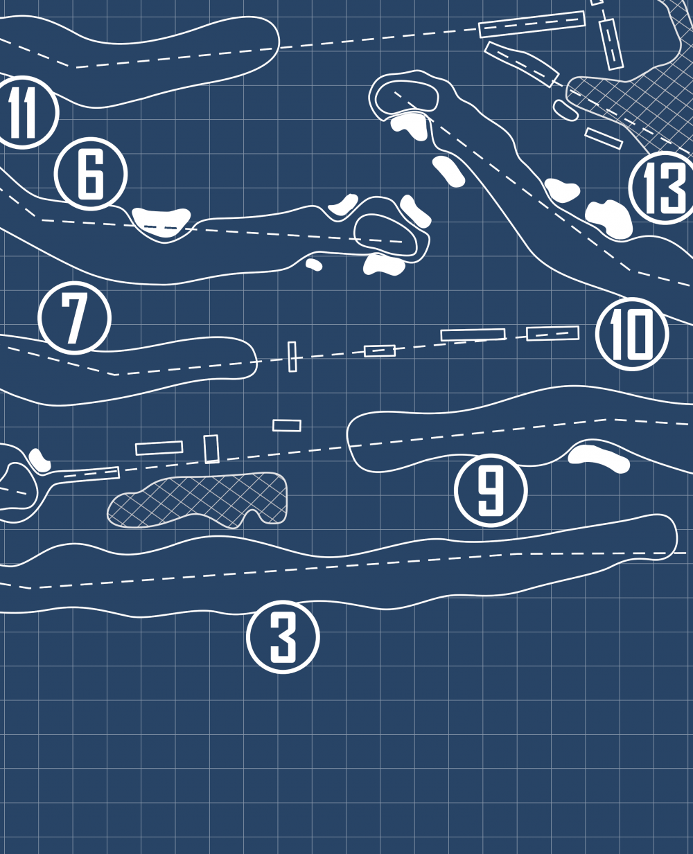 Palma Ceia Golf & Country Club Blueprint (Print)