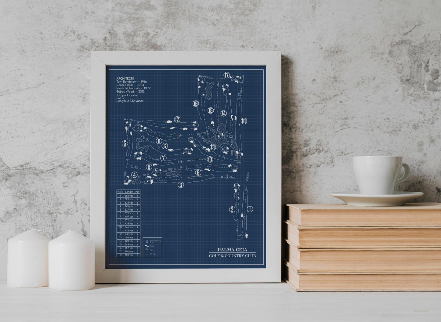 Palma Ceia Golf & Country Club Blueprint (Print)