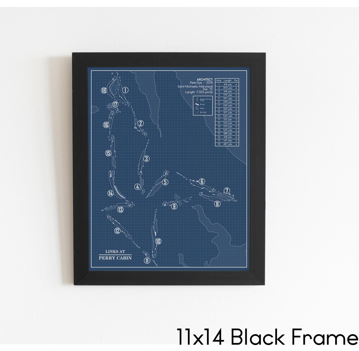 Persimmon Ridge Golf Club Blueprint (Print)