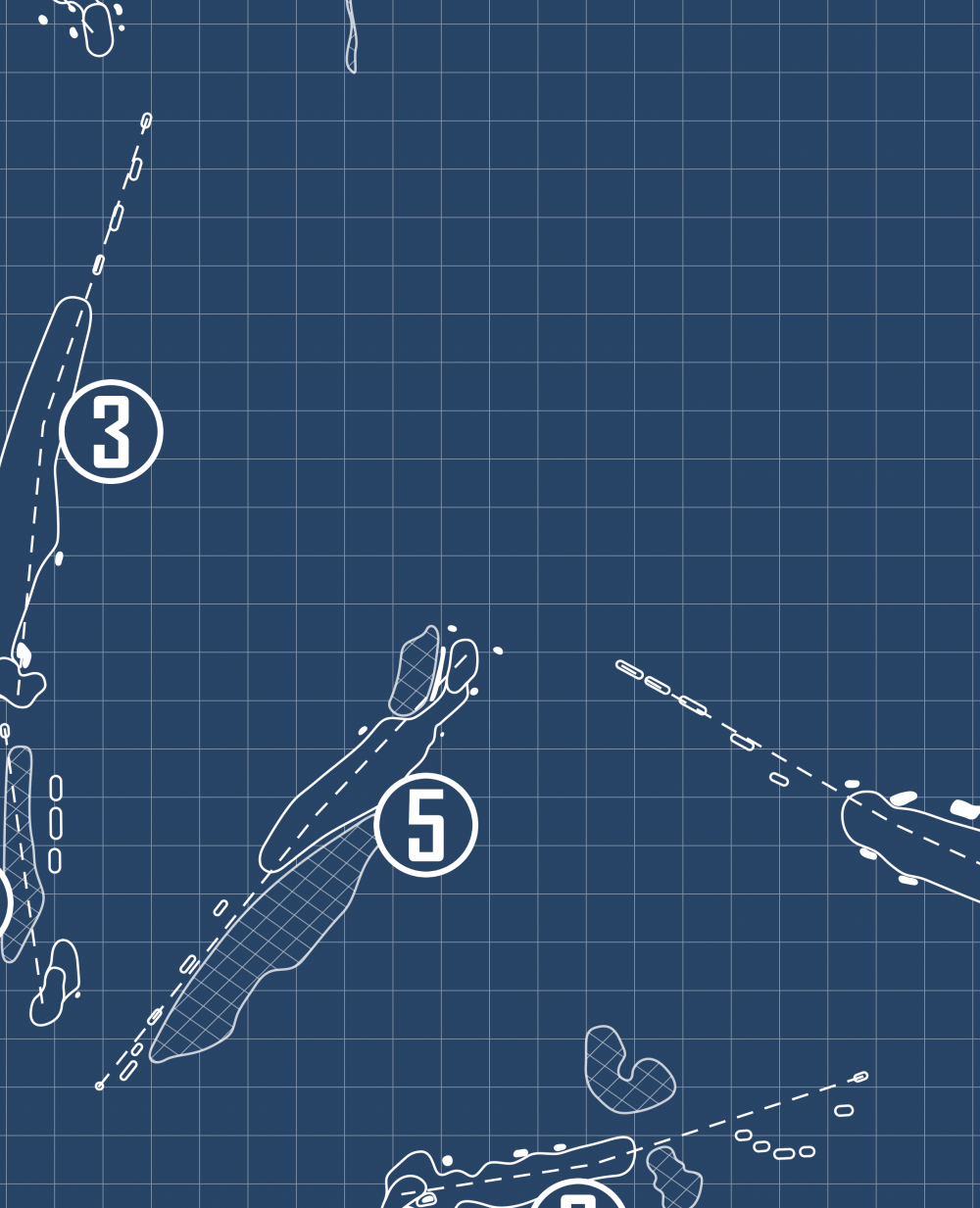 Persimmon Ridge Golf Club Blueprint (Print)