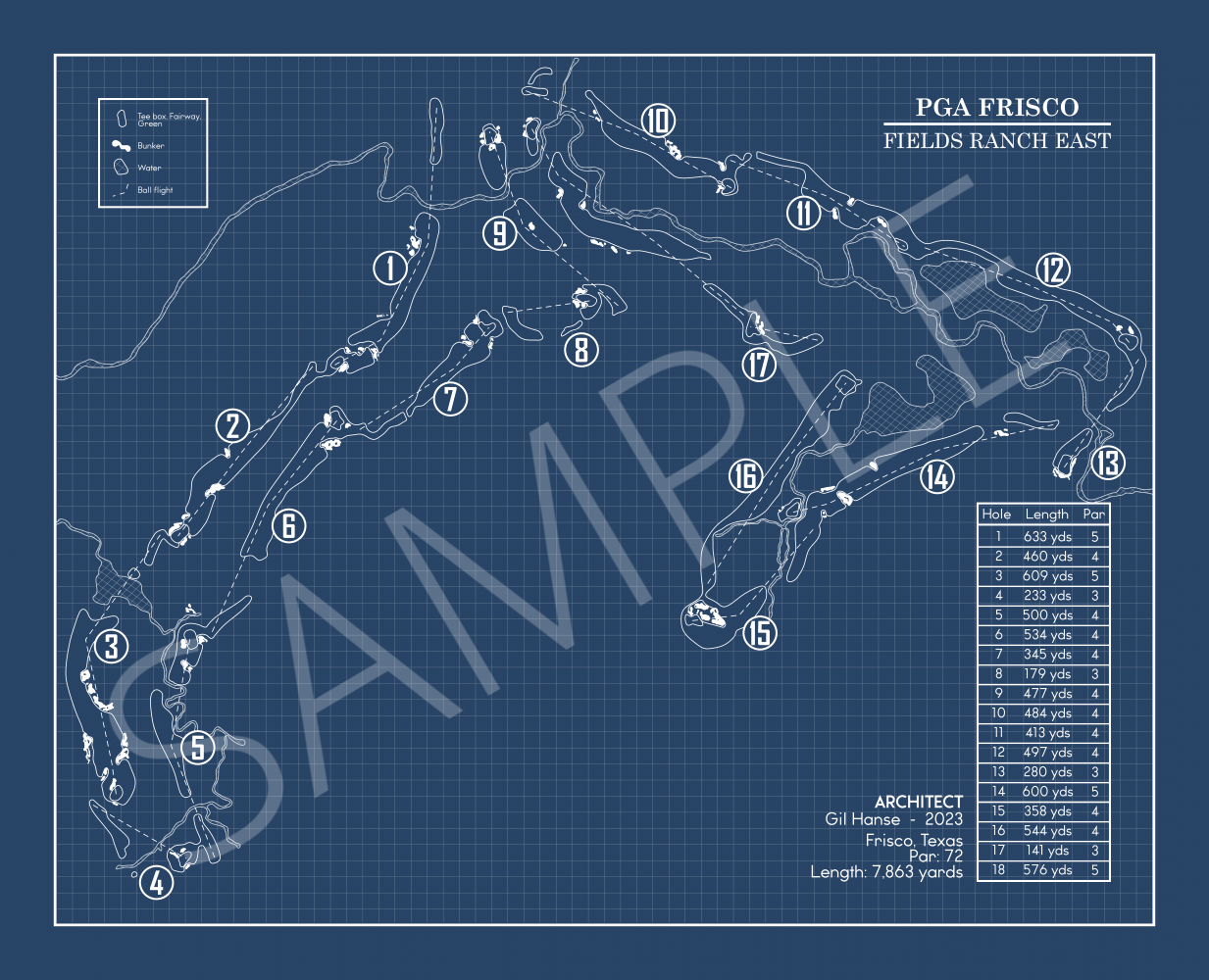 PGA Frisco Fields Ranch East Blueprint (Print)