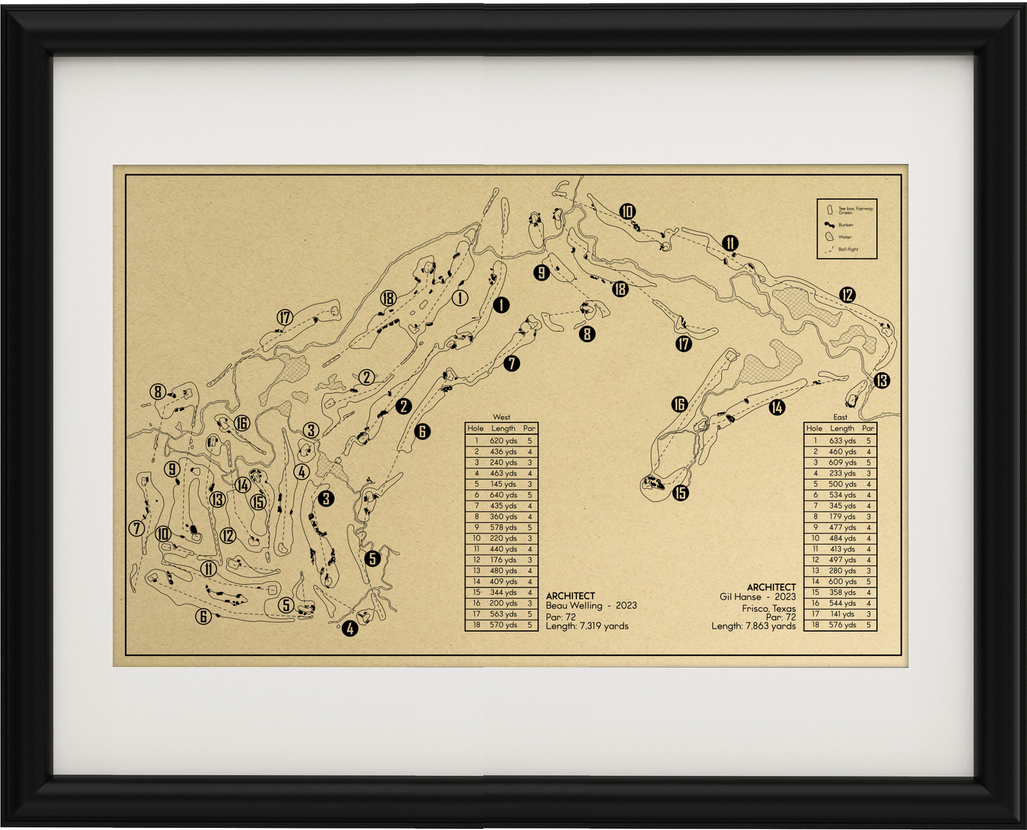 PGA Frisco Fields Ranch Outline (Print)