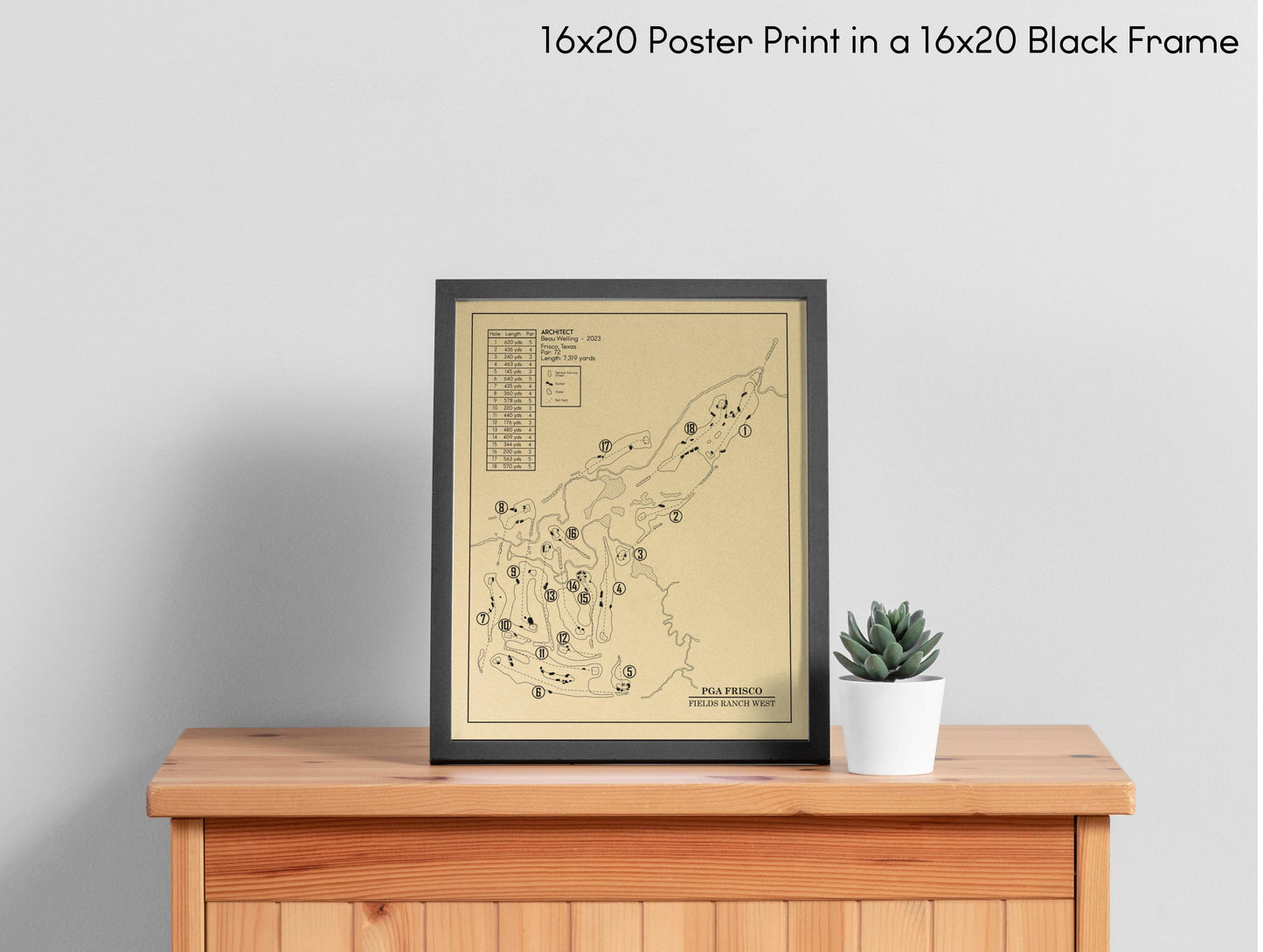 PGA Frisco Fields Ranch West Outline (Print)