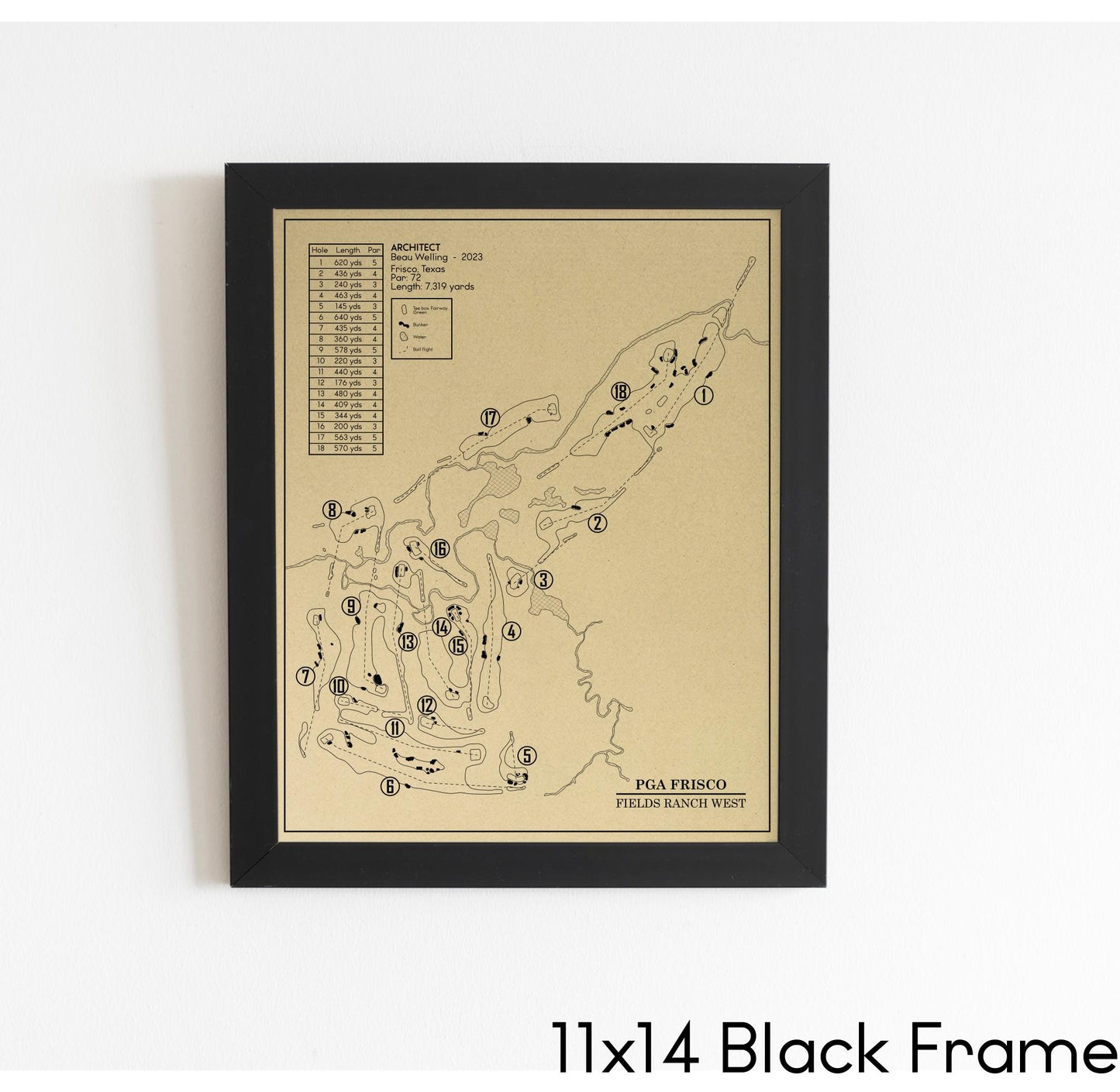 PGA Frisco Fields Ranch West Outline (Print)