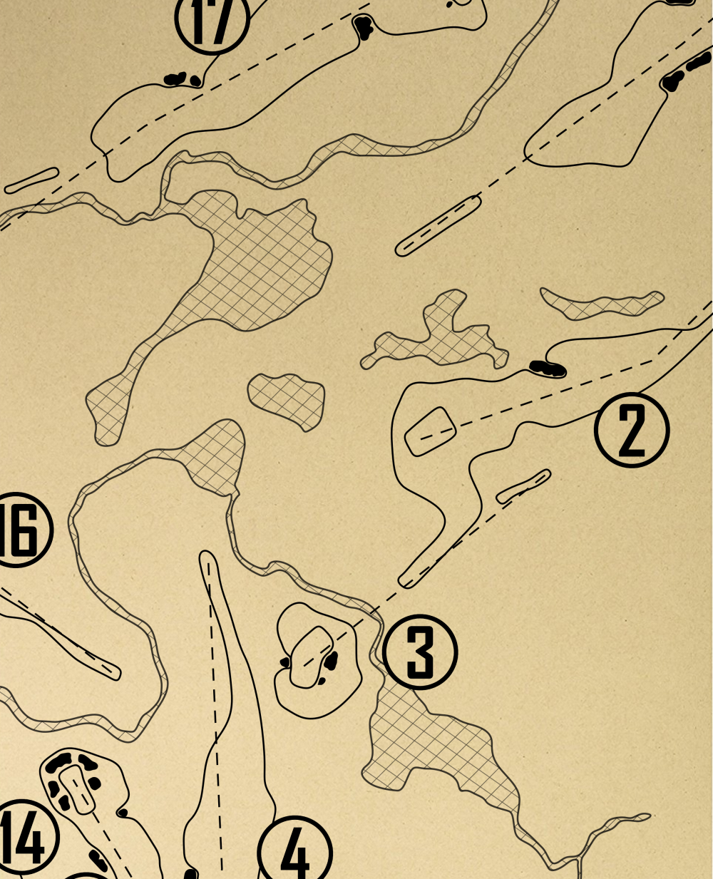 PGA Frisco Fields Ranch West Outline (Print)