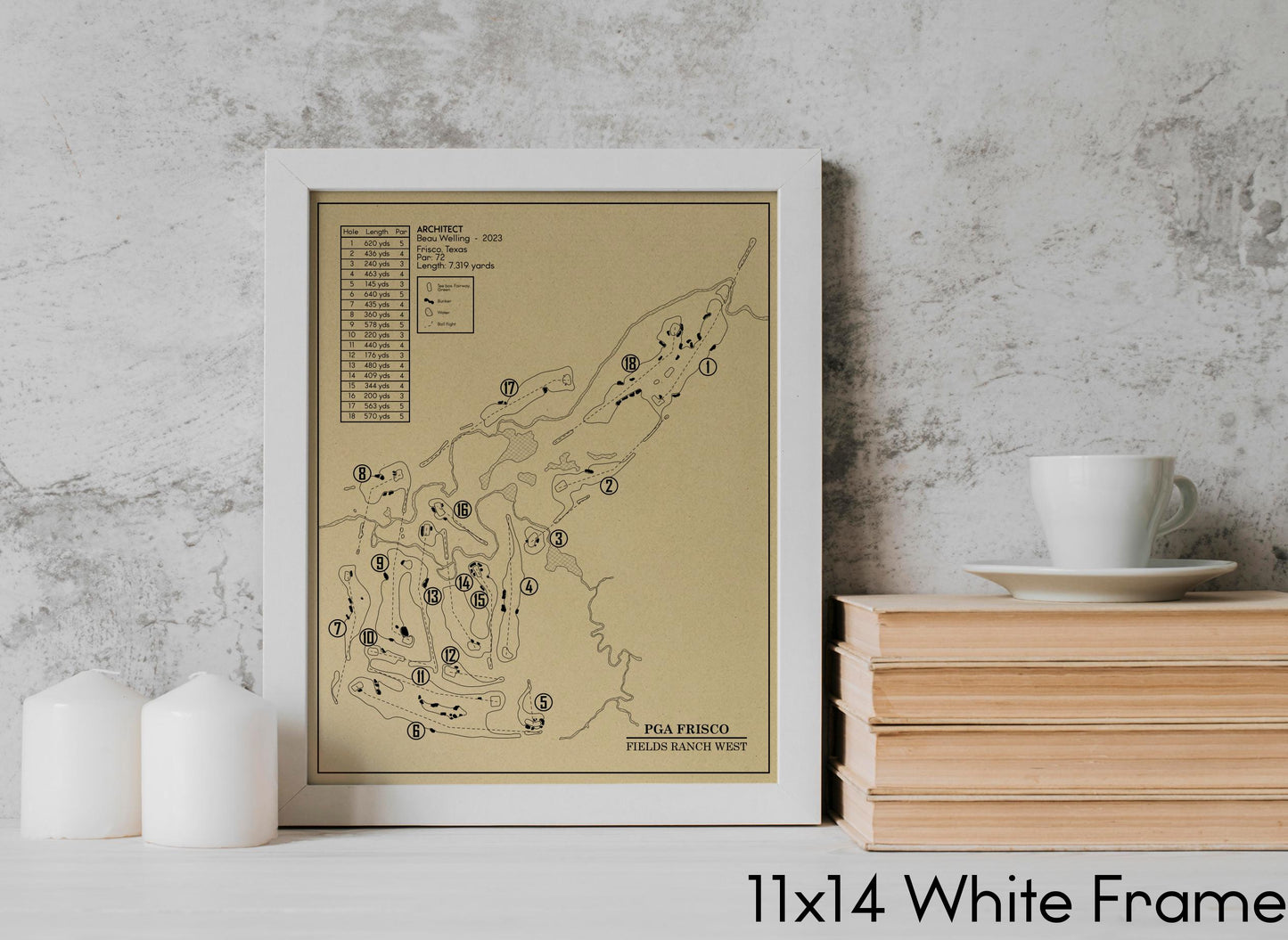 PGA Frisco Fields Ranch West Outline (Print)