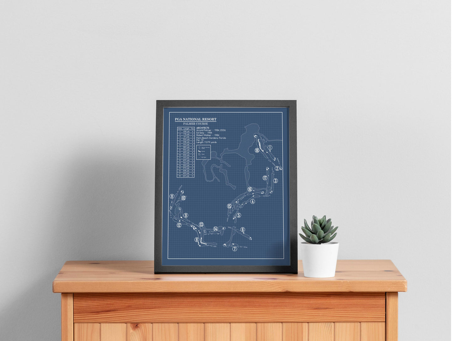 PGA National Resort Palmer Course Blueprint (Print)