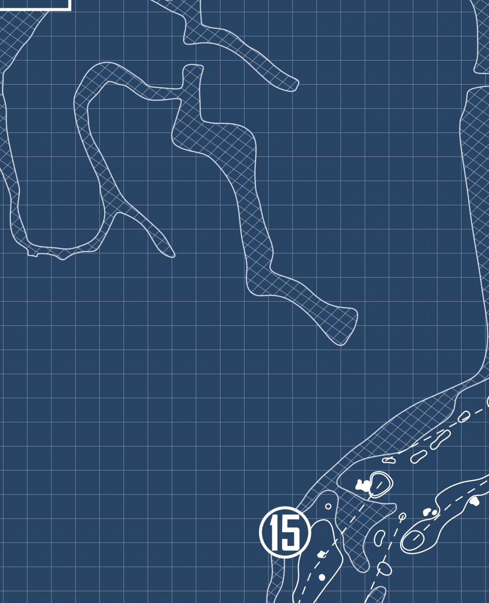 PGA National Resort Palmer Course Blueprint (Print)