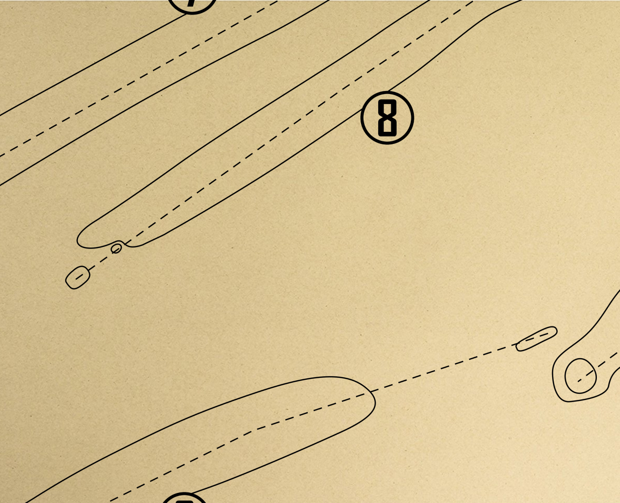 Pine Needles Country Club Outline (Print)