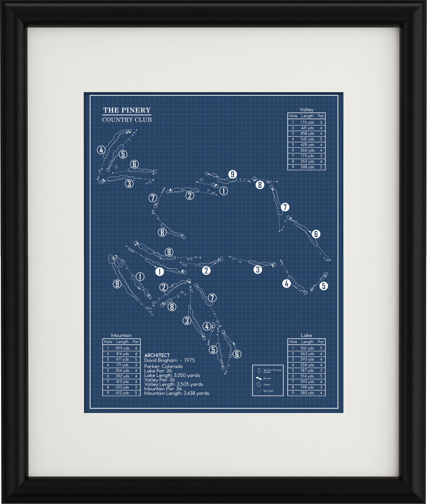 The Pinery Country Club Blueprint (Print)