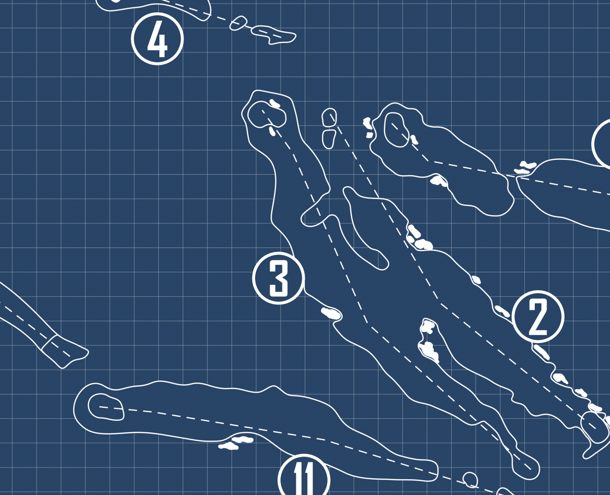 Point Hardy Golf Club at Cabot Saint Lucia Blueprint (Print)