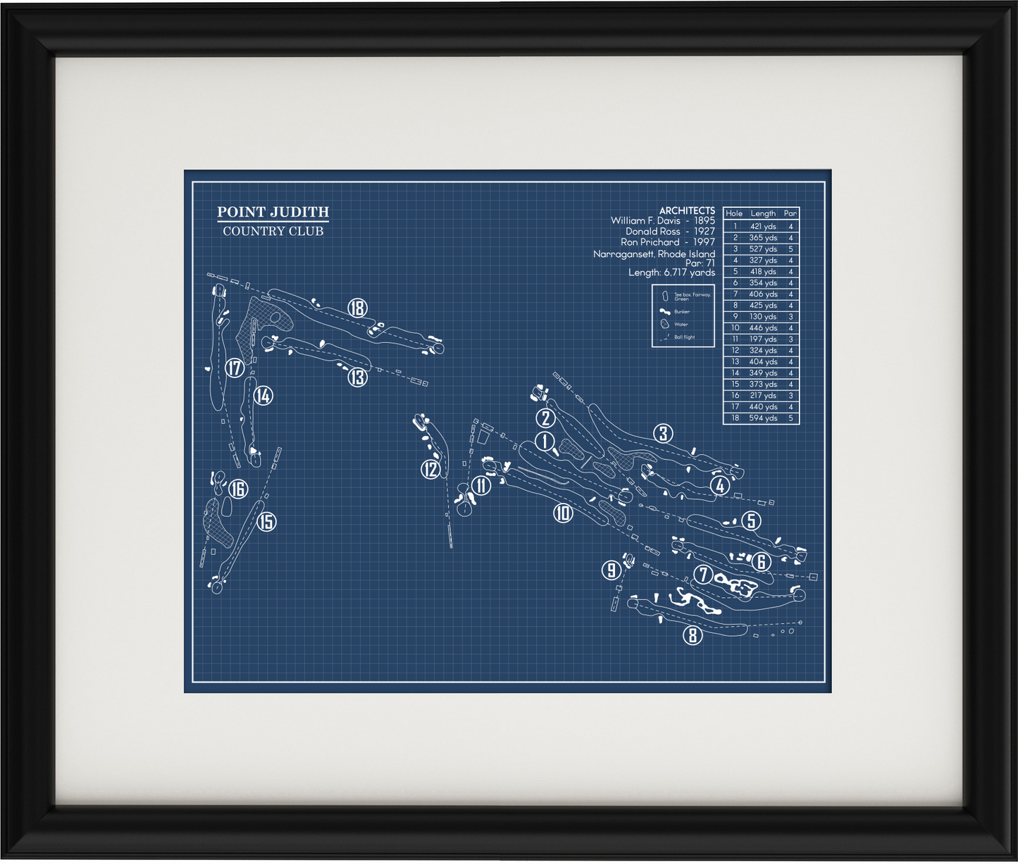 Point Judith Country Club Blueprint (Print)