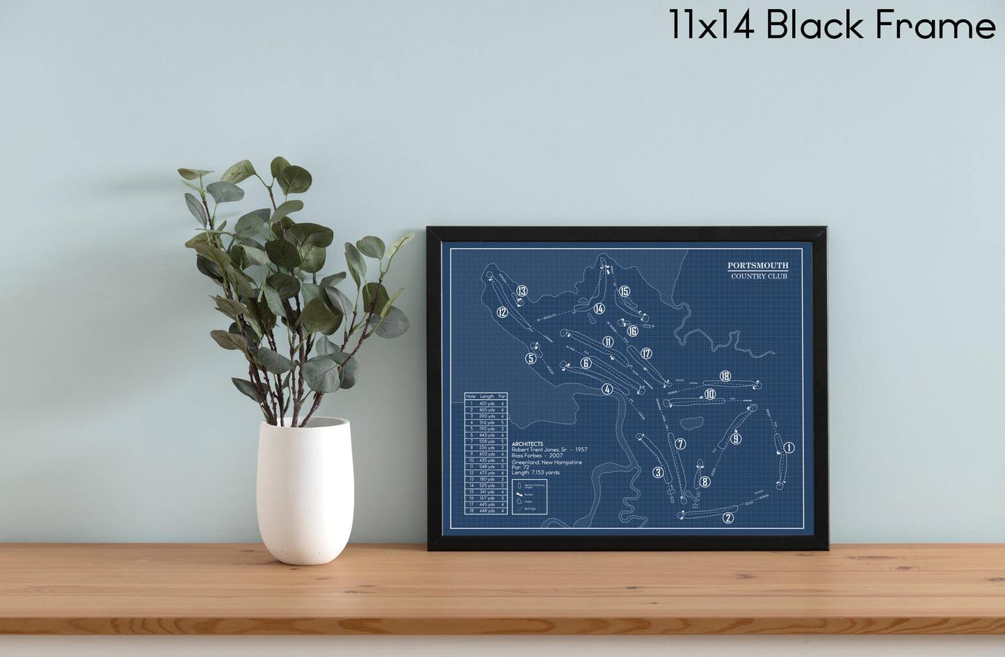 Portsmouth Country Club Blueprint (Print)