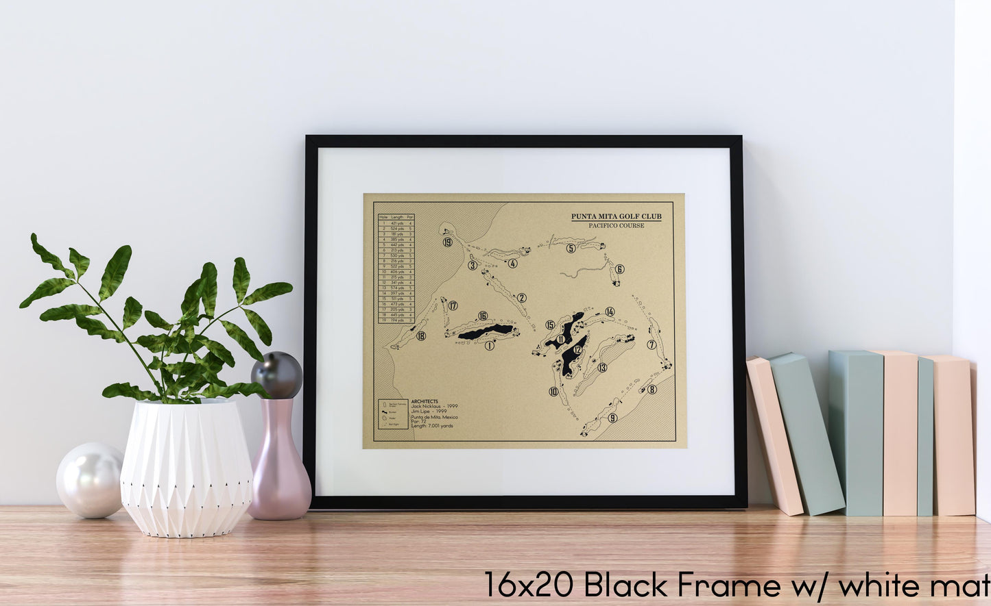 Punta Mita Golf Club Pacifico Course Outline (Print)