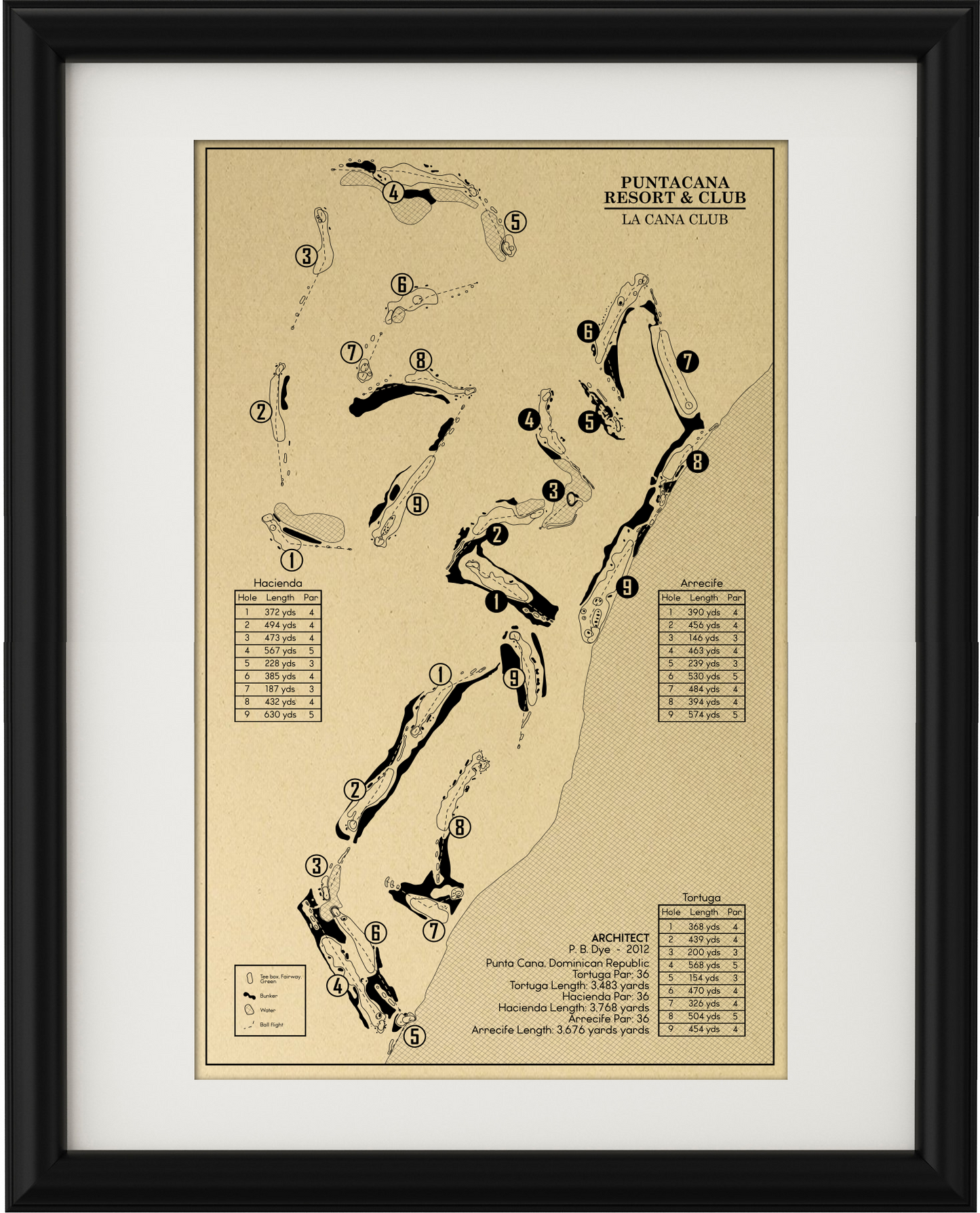 Puntacana Resort & Club - La Cana Club Outline (Print)