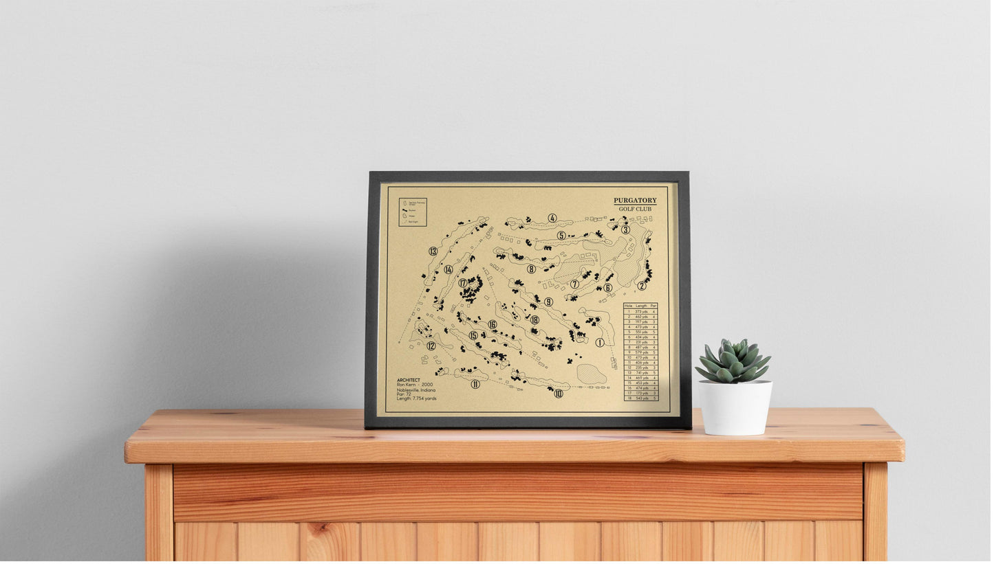 Purgatory Golf Club Outline (Print)