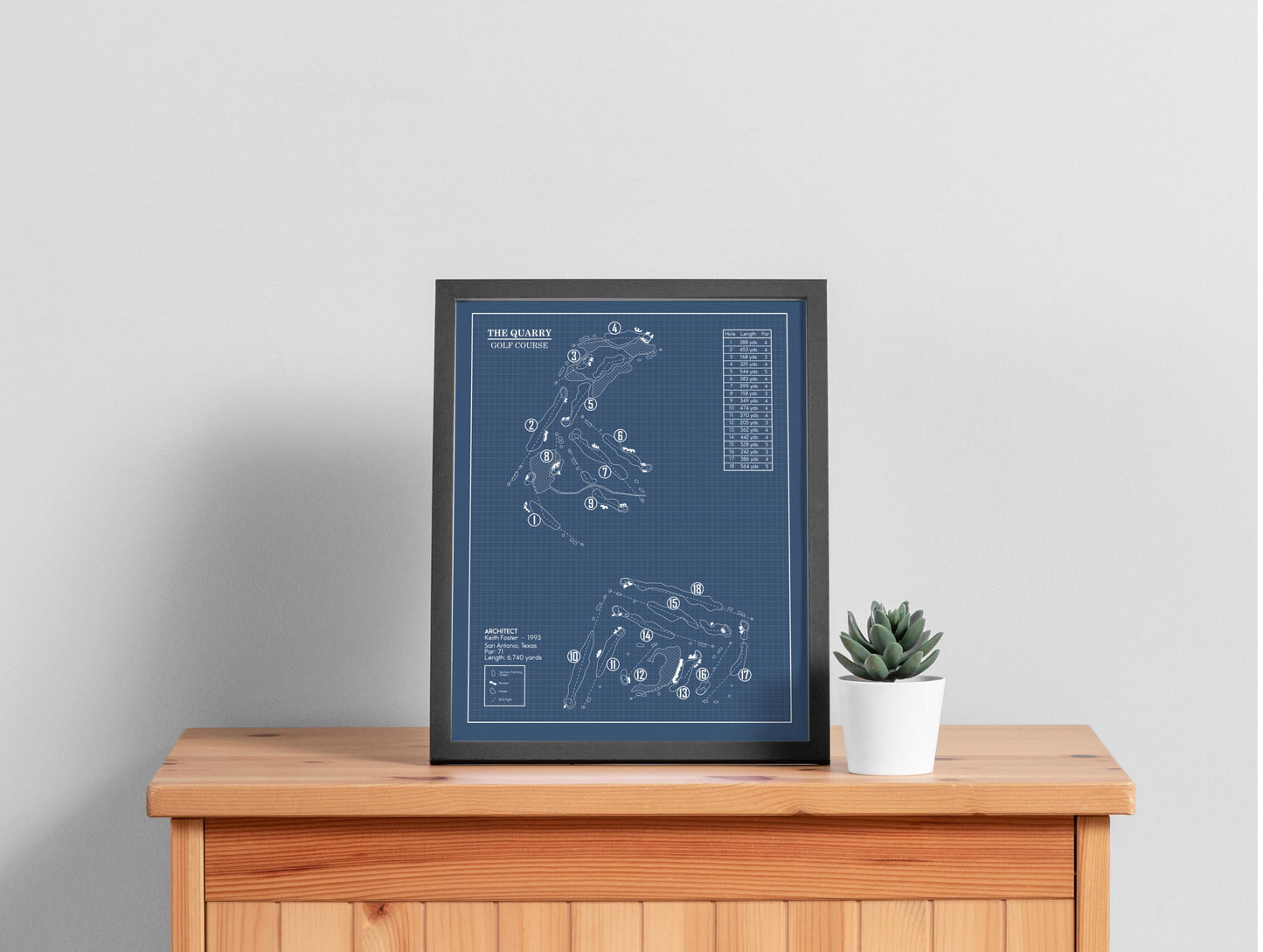 The Quarry Golf Course Blueprint (Print)