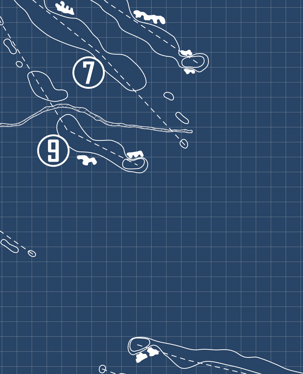 The Quarry Golf Course Blueprint (Print)