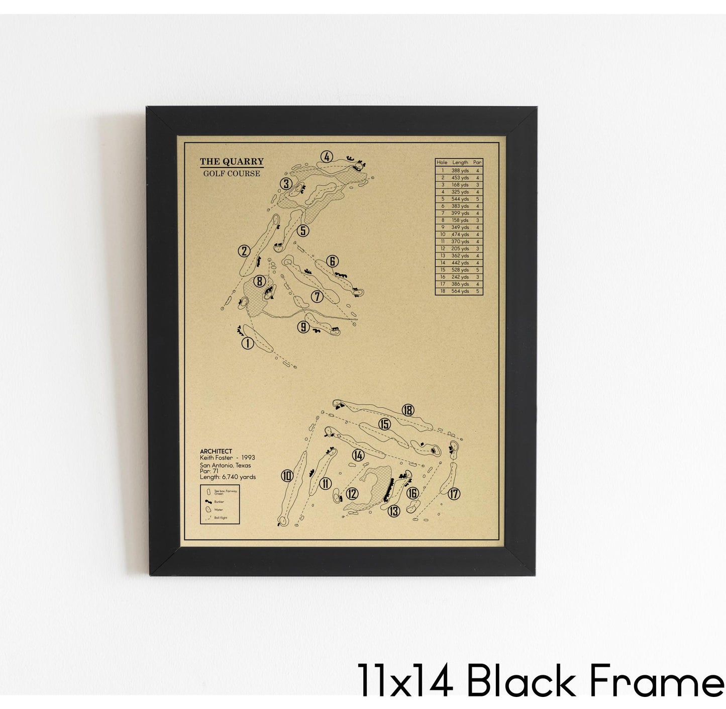 The Quarry Golf Course Outline (Print)