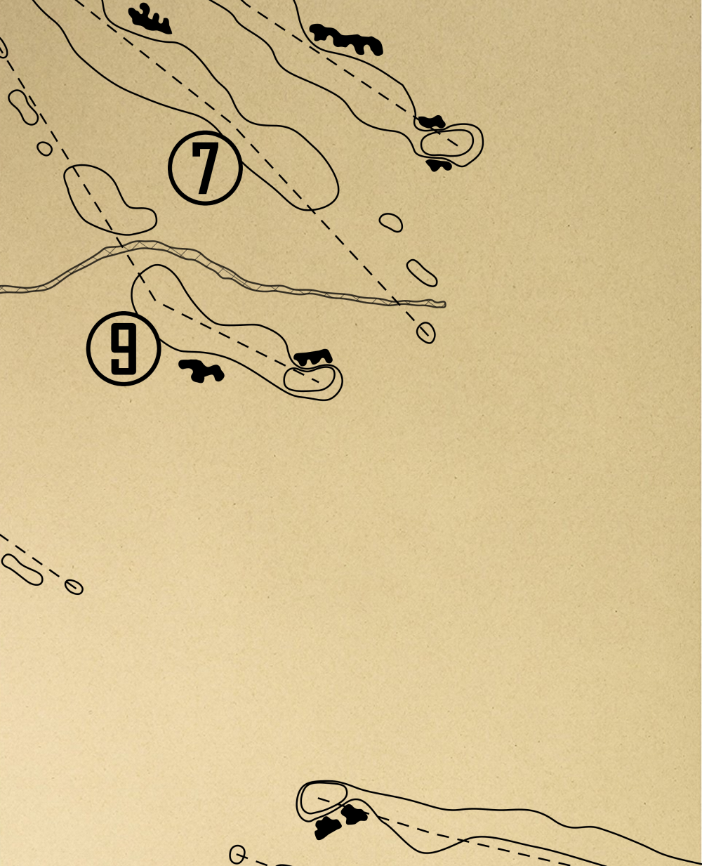 The Quarry Golf Course Outline (Print)