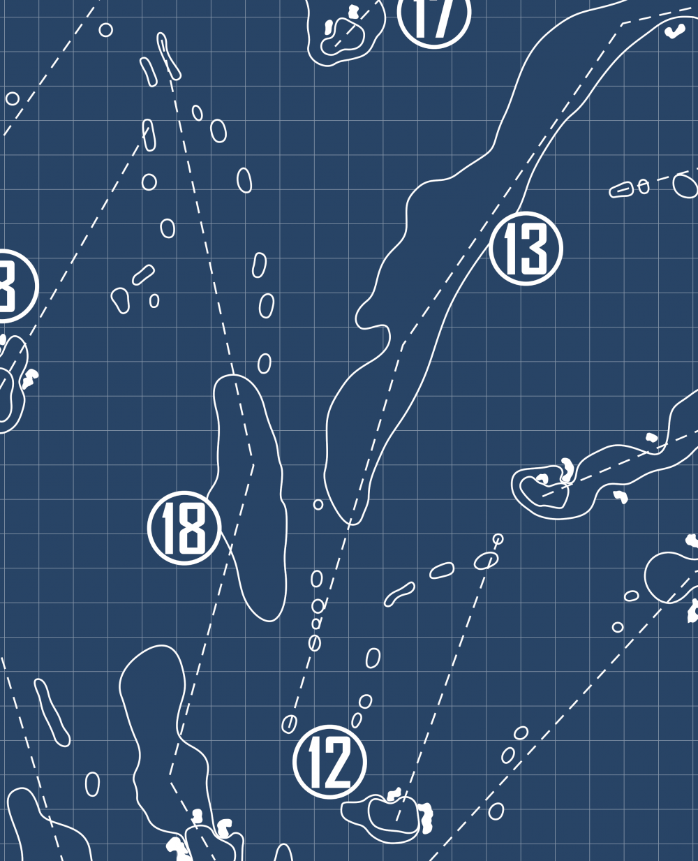 Raindance National Golf Course Blueprint (Print)