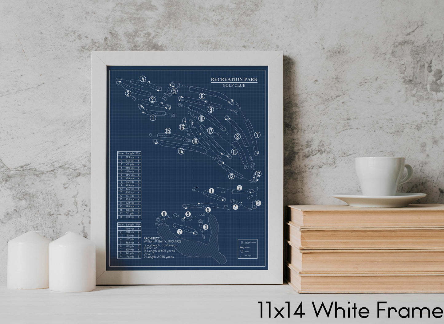 Recreation Park Golf Club Blueprint (Print)