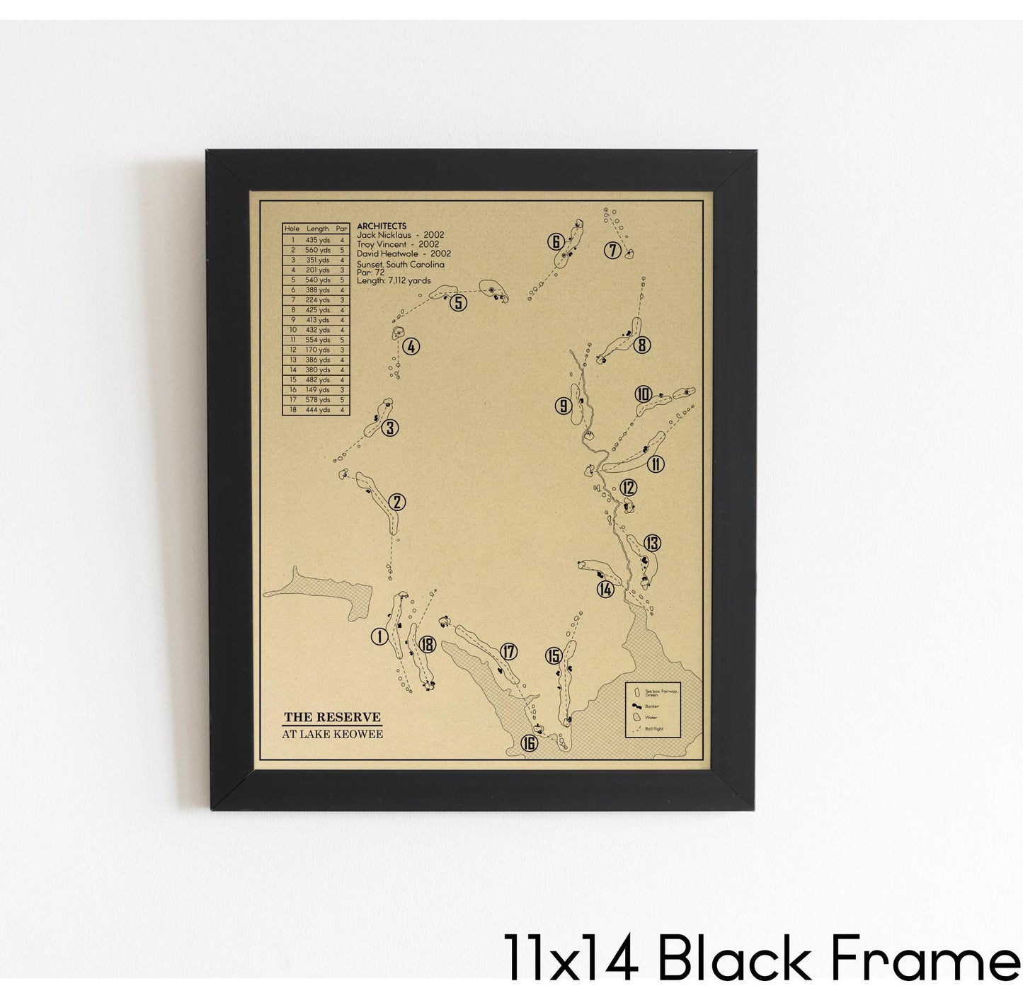 The Reserve At Lake Keowee Outline (Print)