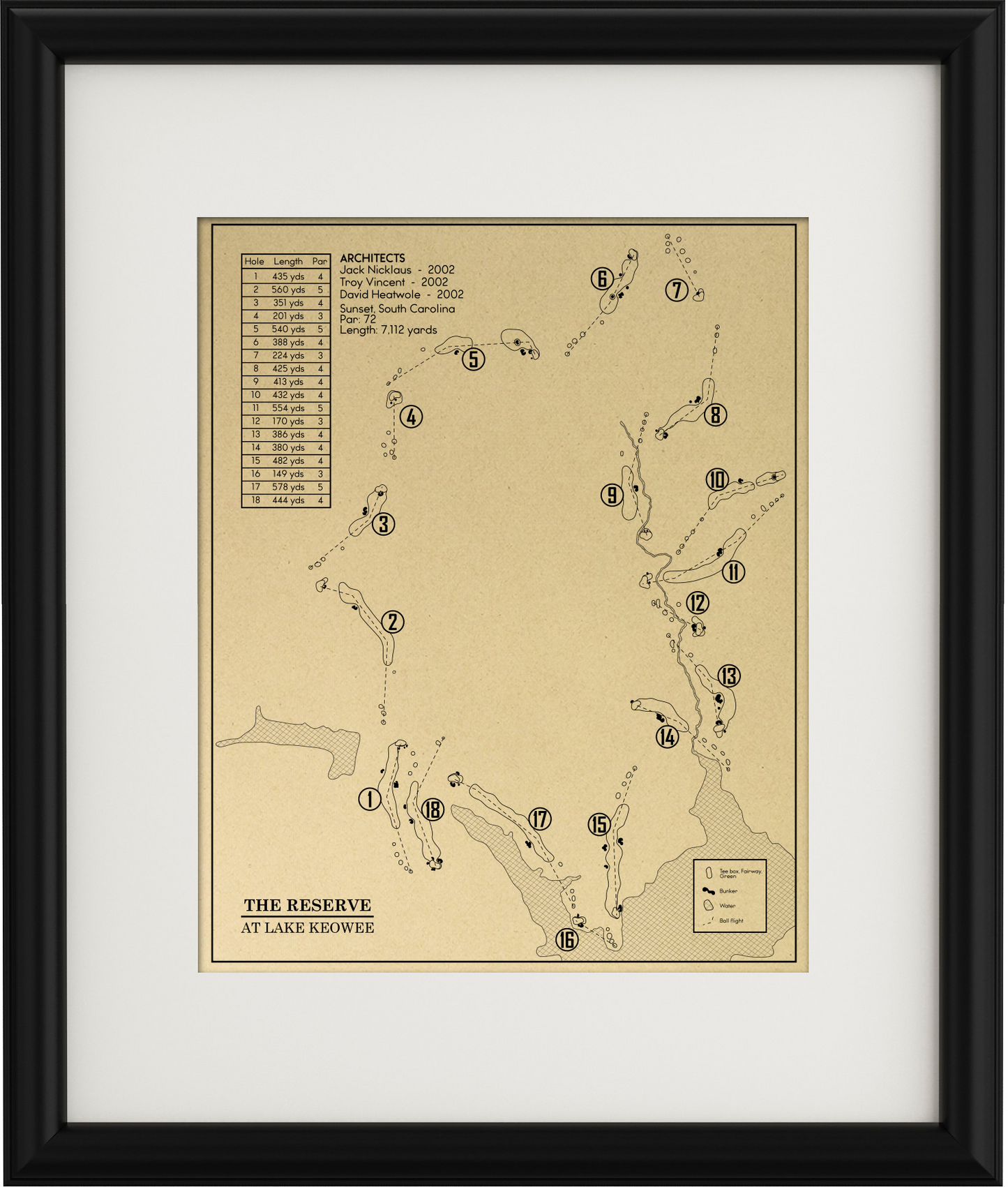 The Reserve At Lake Keowee Outline (Print)