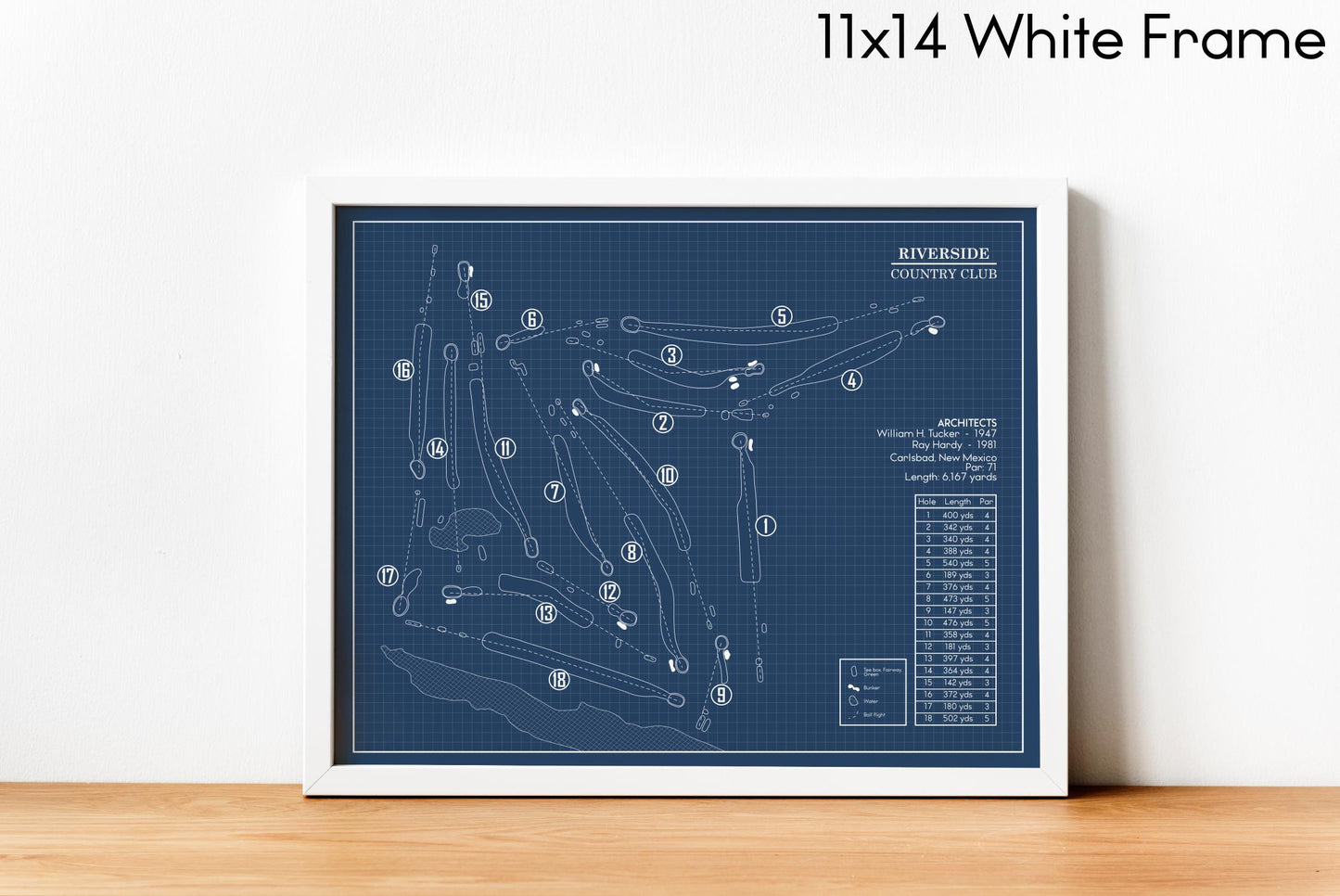 Riverside Country Club Blueprint (Print)