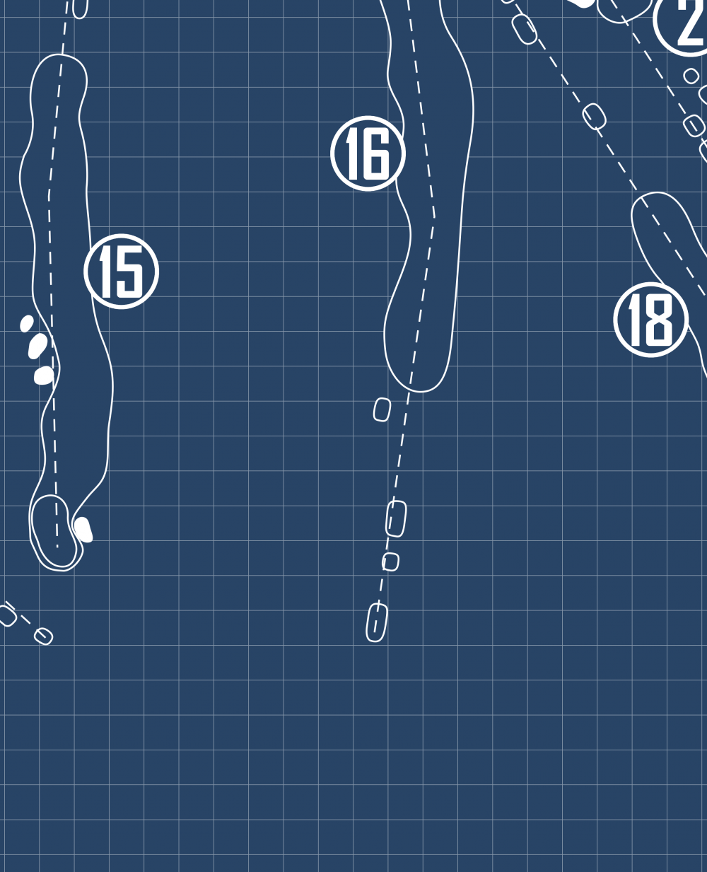 Riviera Country Club Blueprint (Print)