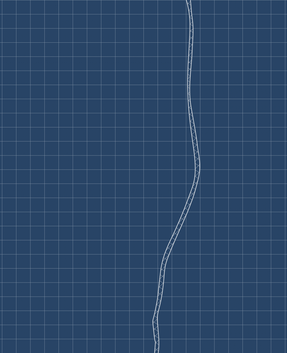 Rock Creek Golf Club Blueprint (Print)