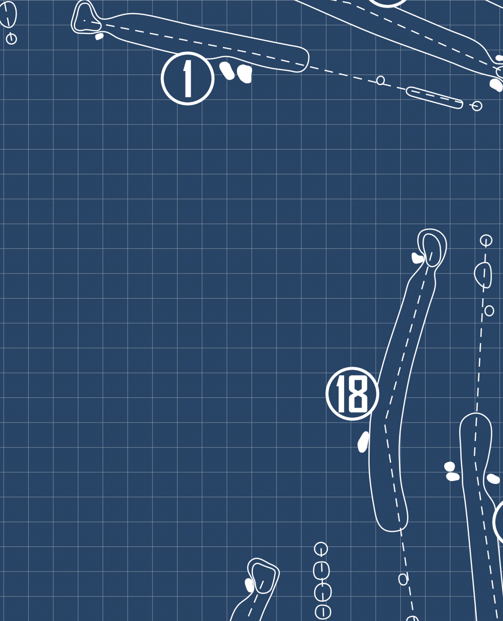 Rock Hill Golf Club Blueprint (Print)