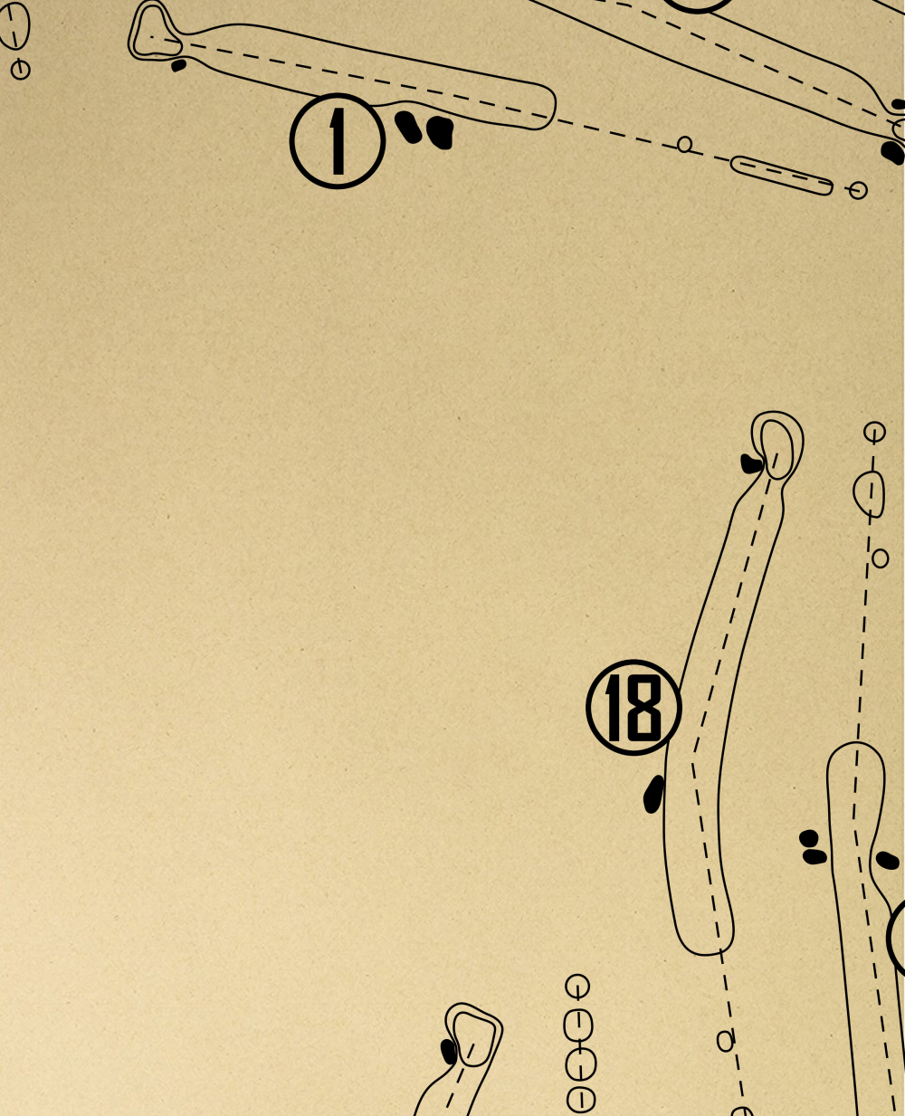 Rock Hill Golf Club Outline (Print)