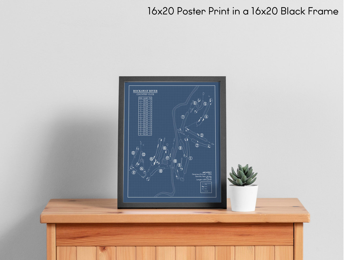 Rockaway River Country Club Blueprint (Print)