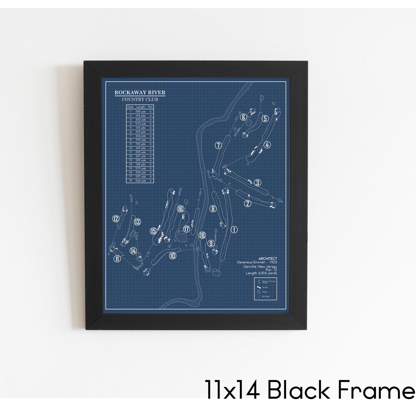 Rockaway River Country Club Blueprint (Print)