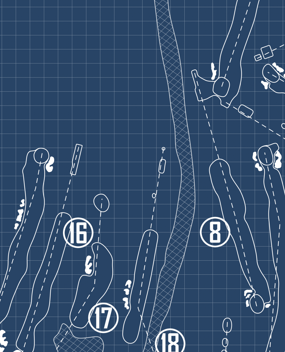 Rockaway River Country Club Blueprint (Print)