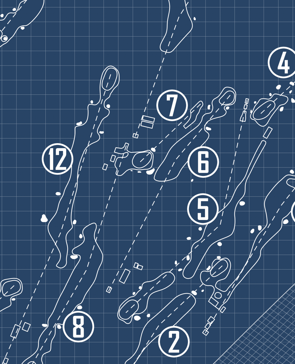 Royal County Down Golf Club Championship Course Blueprint (Print)
