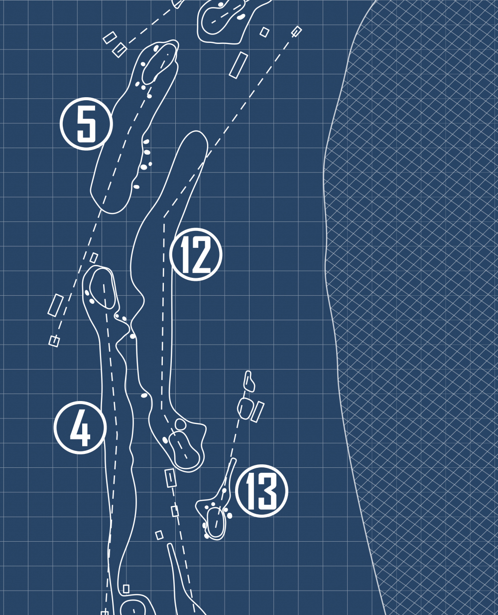 Royal Dornoch Golf Club Blueprint (Print)