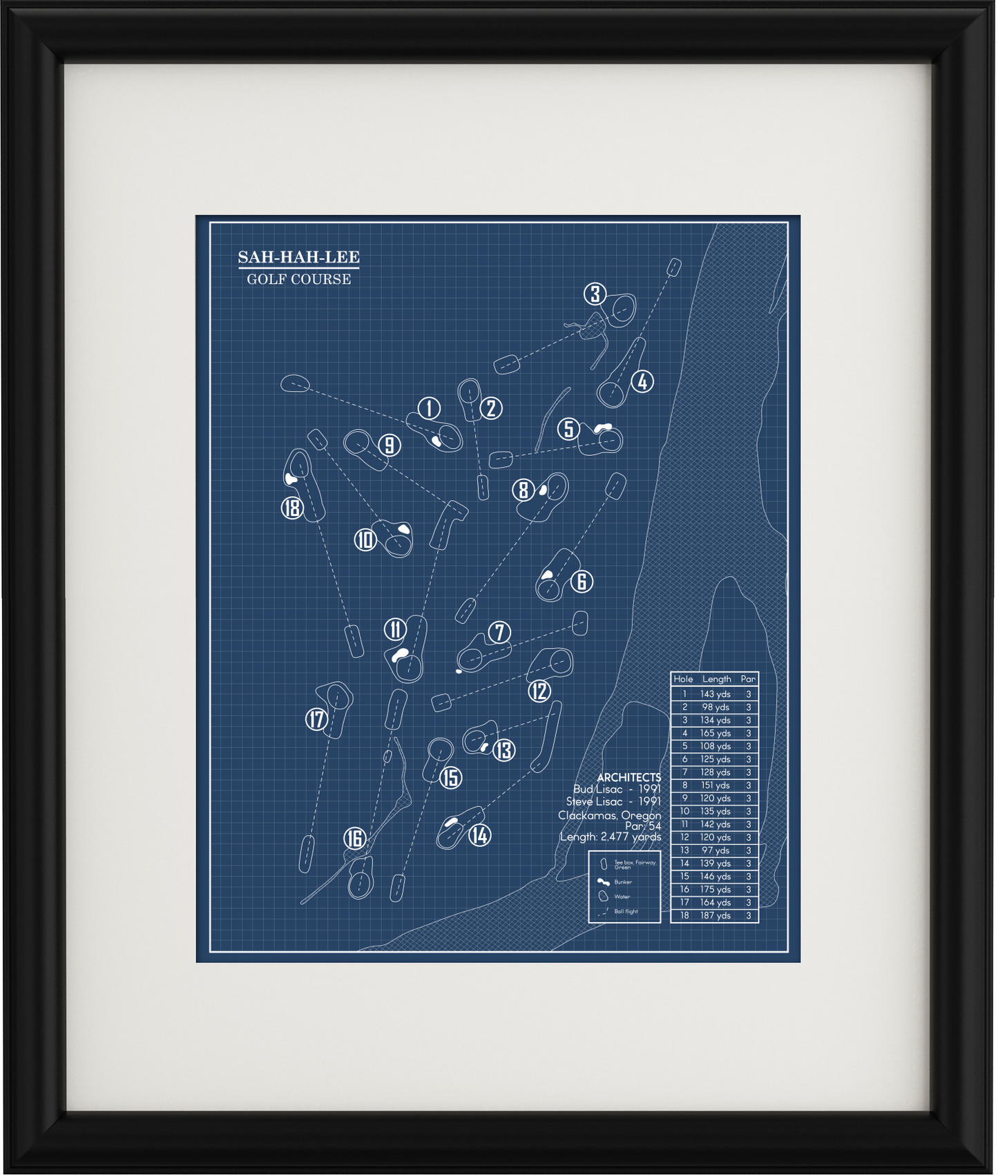 Sah-Hah-Lee Golf Course Blueprint (Print)