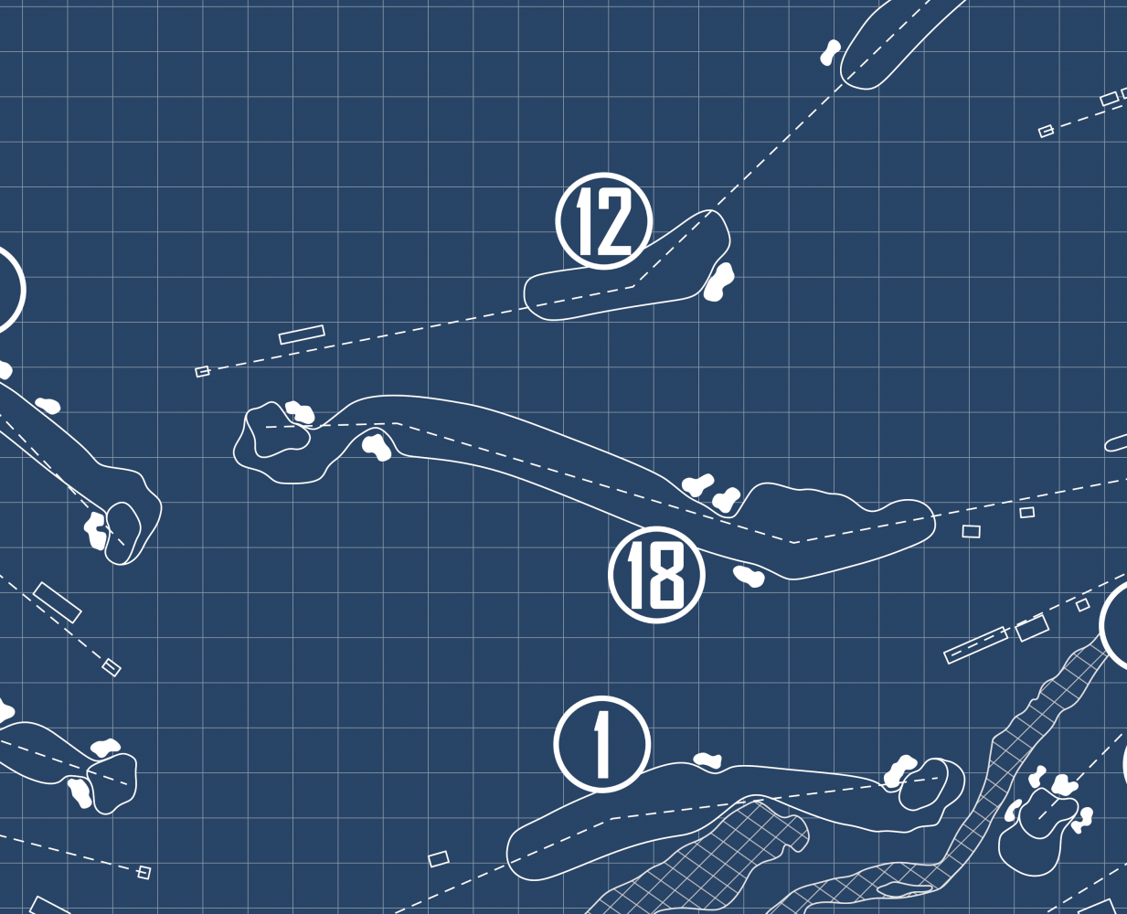 Saucon Valley Country Club Weyhill Course Blueprint (Print)