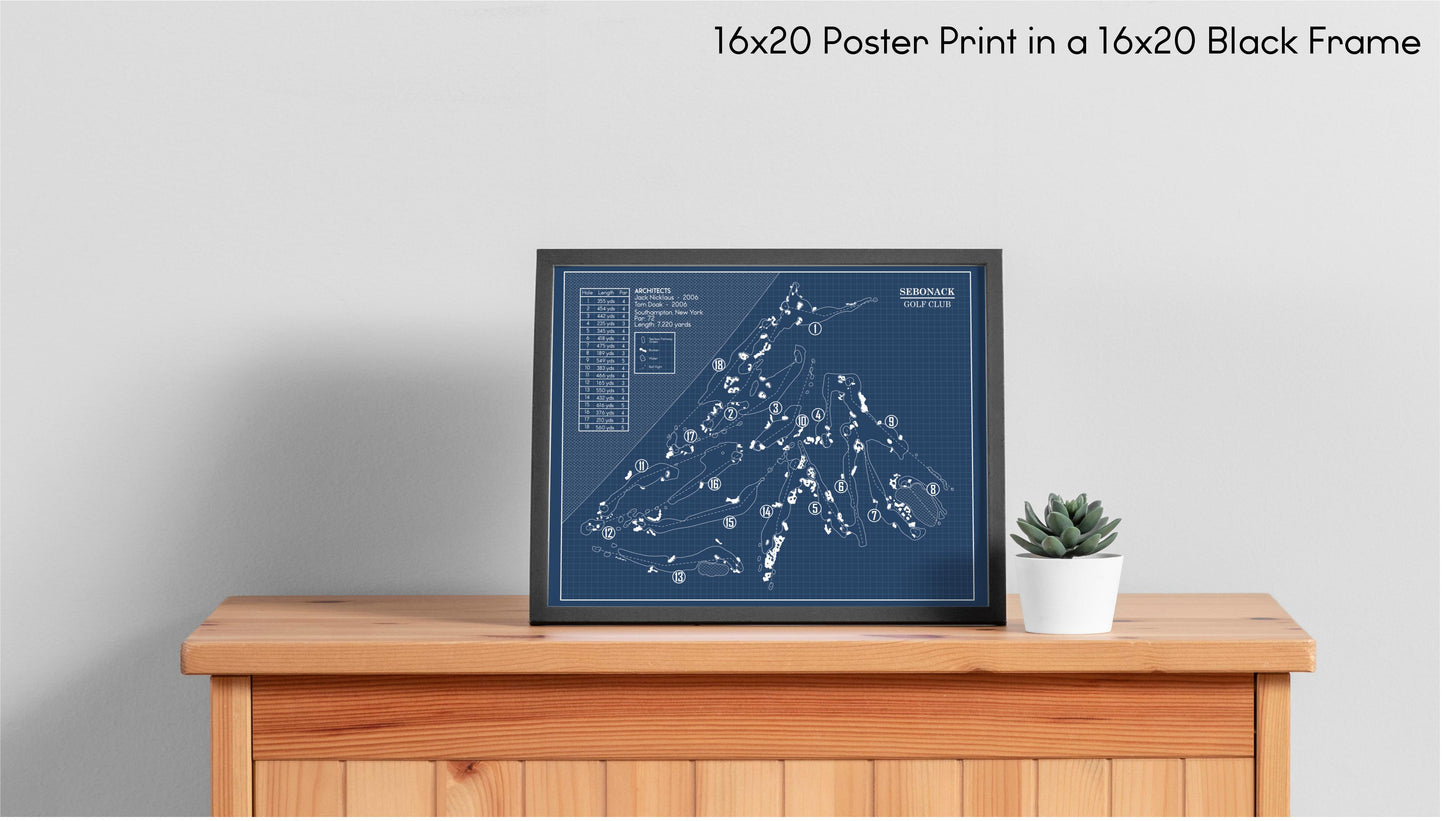 Sebonack Golf Club Blueprint (Print)