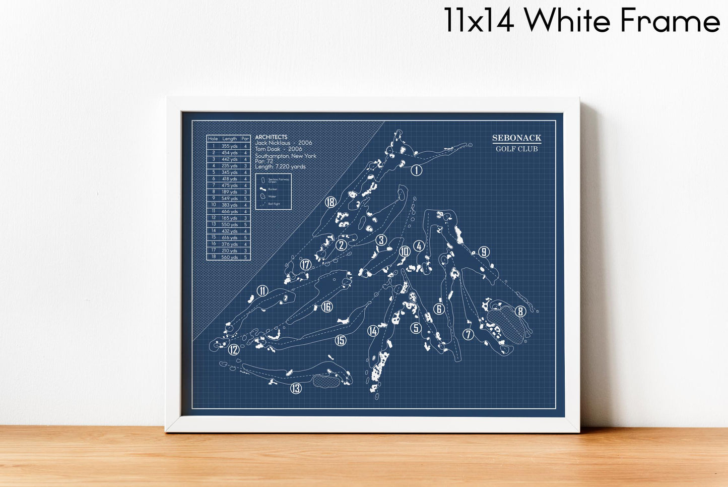 Sebonack Golf Club Blueprint (Print)